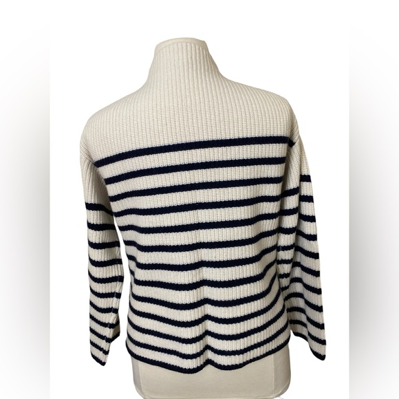 Rails Claudia cream & navy stripe wool blend sweater - Picture 4 of 9